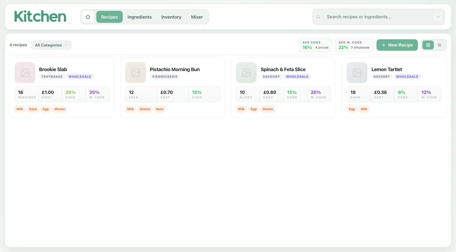 Plato office workspace with food business modules and reporting